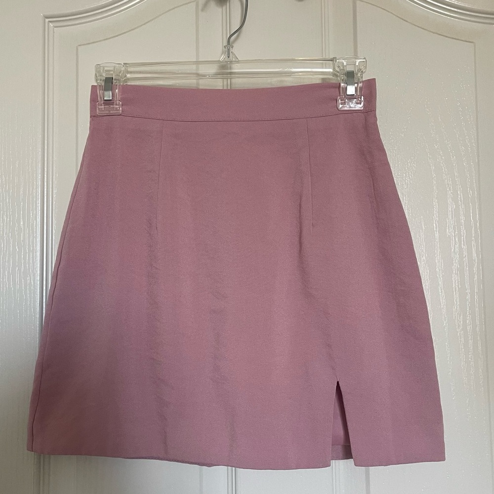 Princess Polly Mauve Mini Skirt with Slit
